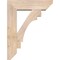 Ekena Millwork Merced Slat Smooth Bracket w/ Offset Brace, Douglas Fir, 7 1/2"W x 26"D x 34"H BKT0806X26X34MRC06SDF - alternate 2